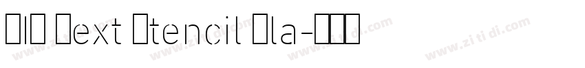 DIN Next Stencil Bla字体转换